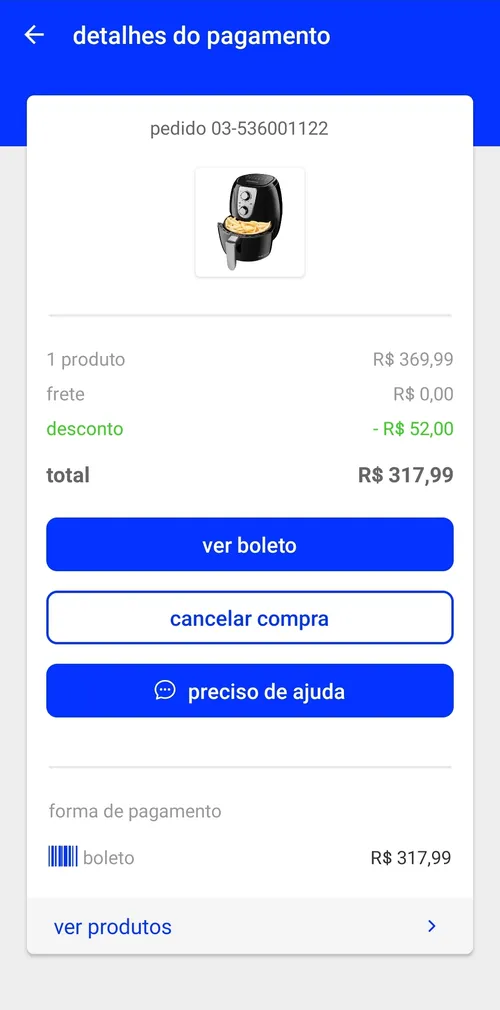 Imagem na descrição da promoção