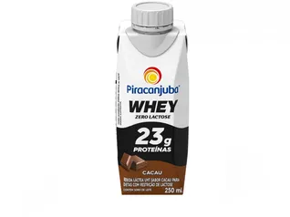 [Cliente Ouro / L6P4] Bebida Láctea Piracanjuba Whey Cacau Zero Lactose 250ml