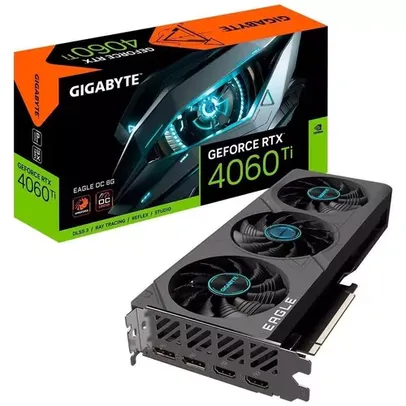 Placa de Vídeo RTX 4060 Ti Eagle OC Gigabyte NVIDIA GeForce,