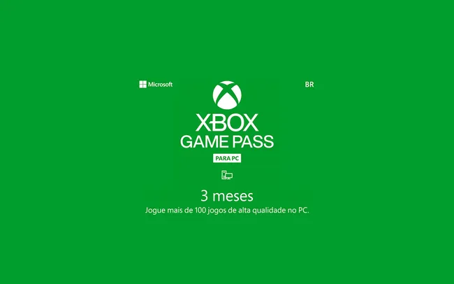 [GAME PASS] Xbox Game Pass para PC + EA Play – 3 Meses R$90