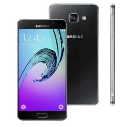 [Ponto Frio] Novo Smartphone Samsung Galaxy A5 2016 Duos A510M/DS Preto com Dual Chip, Tela 5.2", Android 5.1, Câm.13MP e Processador Octa Core 1.6GHz por R$ 1378