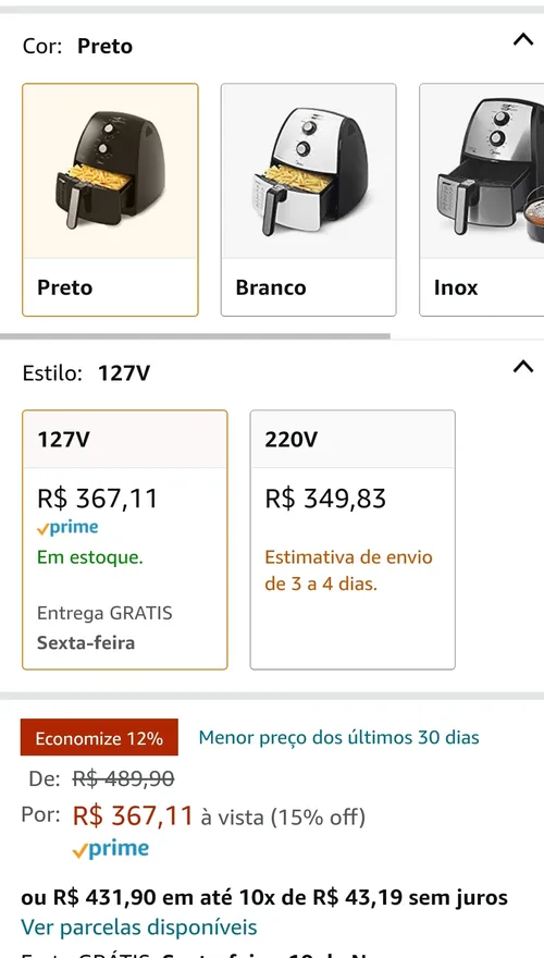 Imagem na descrição da promoção