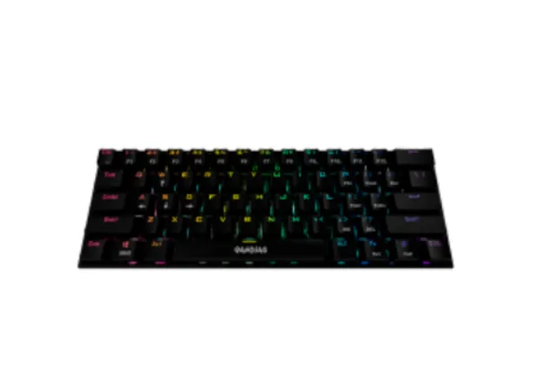 Teclado Gamer Mecânico Gamdias Hermes E3, RGB, Switch Blue, Black, ANSI