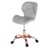 Product image Cadeira Office Eiffel Slim Base Giratória Cinza - Rose Gold