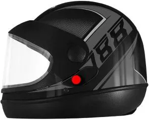 [Prime] Pro Tork Capacete Super Sport Moto 2019 Fosco 60 Preto/Grafite R$ 76