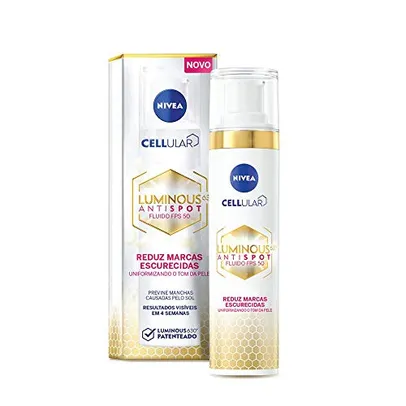 [REC] NIVEA Fluido Facial Luminous 630, Reduz as Marcas Escurecidas, Fluido facial com FPS 50 (40ml)