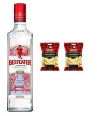 [APP + C. OURO] Kit Gin Beefeater 750ml + 2 Amendoim Ovinhos 170g | R$68