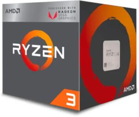 PROCESSADOR AMD RYZEN 3 2200G QUAD-CORE 3.5GHZ (3.7GHZ TURBO) 6MB CACHE AM4 - R$399