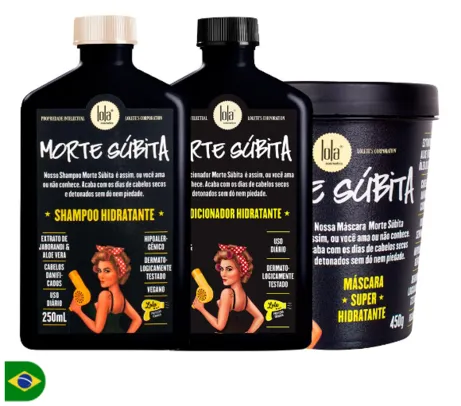 Kit Lola Cosmétics Hidratação Morte Súbita - Shampoo e Condicionador e Máscara de Hidratação