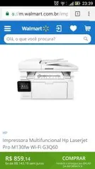 Impressora Multifuncional Hp Laserjet Pro M130fw Wi-Fi G3Q60