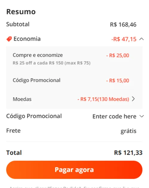 Imagem na descrição da promoção