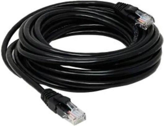 CABO REDE CAT.5E 5M PC-ETHU50BK PATCH CORD, Plus Cable R$17