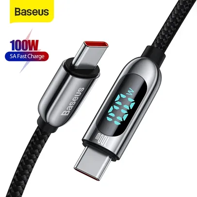 Cabo USB Baseus A 100W Display Fast Charging 