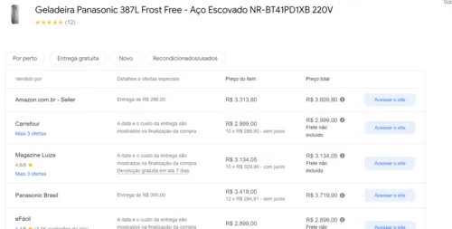 Imagem na descrição da promoção