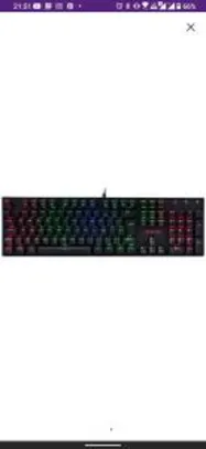 Teclado Mecânico Redragon Mitra RGB Switch Brown ABNT2 R$ 273