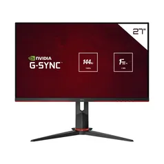 Monitor Gamer AOC Hero 27 144Hz, Tela IPS, 1ms, Nvidia G-Sync, Rotação da tela - Preto