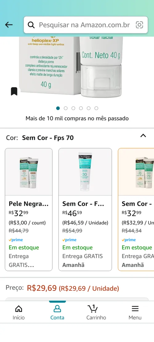 Imagem na descrição da promoção