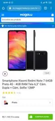 Smartphone Xiaomi Redmi Note 7 64GB - R$1.169