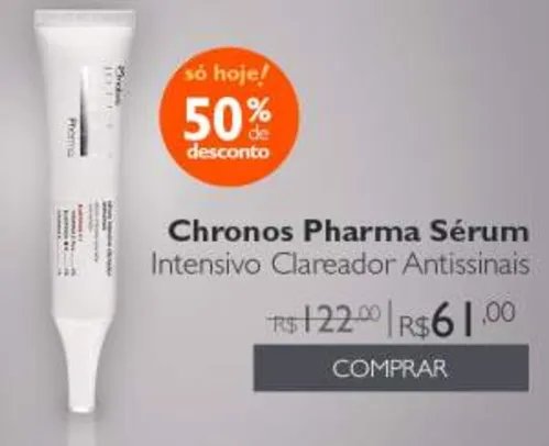 [Natura] Chronos Pharma Sérum Intensivo Clareador Antissinais - de R$ 122,00 por R$ 61,00