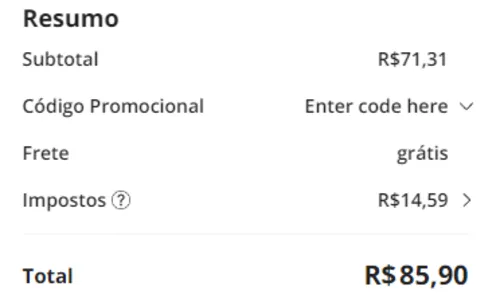 Imagem na descrição da promoção