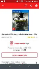 [Pegar na Loja] Game Call Of Duty: Infinite Warfare - PS4