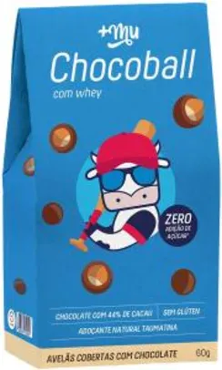 [Prime] Chocoball Mais Mu 60g - Avelãs cobertas com chocolate | R$ 15