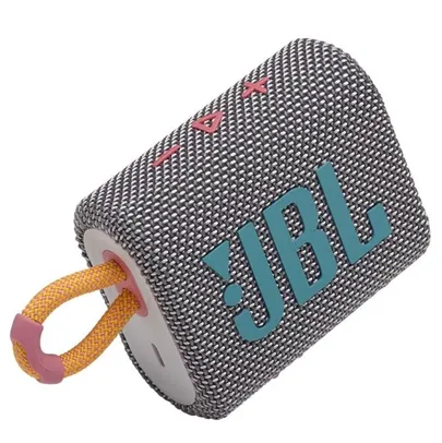 Caixa de Som JBL GO 3 Cinza | R$193