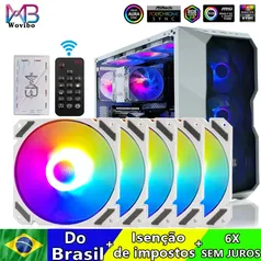 [Do Brasil]  Kit com 6 Fan Wovibo ARGB + Controladora e Controle