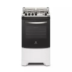 Fogão Electrolux 4 Bocas 52LBU Branco Automático com Forno de 70L Vidro Interno Removível - Bivolt