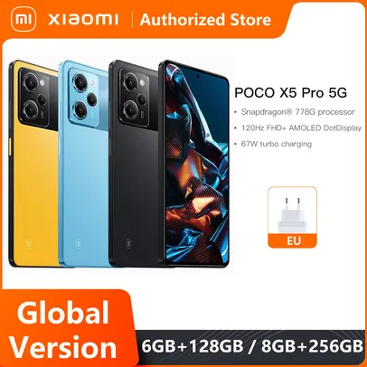 Smartphone Poco X5 Pro 5G 6GB 128GB 6.67"120Hz AMOLED