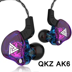 (Primeira compra) - Fone de Ouvido QKZ AK6 | R$10