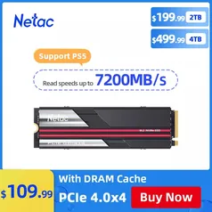 Netac Ssd 2tb Ssd M2 Nvme Pcie 4.0 x4, para pc / ps