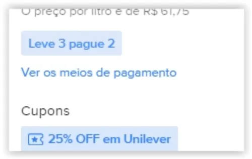 Imagem na descrição da promoção