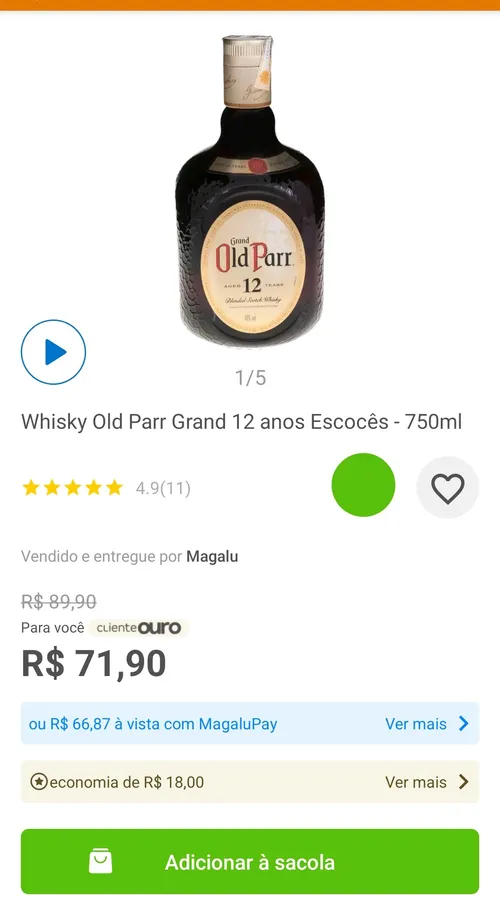 Imagem na descrição da promoção