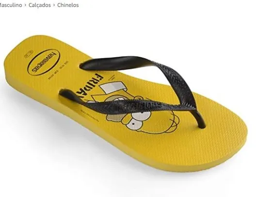 [PRIME] Chinelo Simpsons, Havaianas, Adulto Unissex | R$ 24