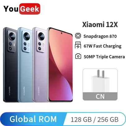 Smartphone Xiaomi 12X Mi 8GB 256GB Versão Global