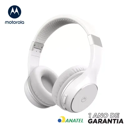 Fone de Ouvido Bluetooth Motorola Moto XT 220, Som HD e Microfone - Branco