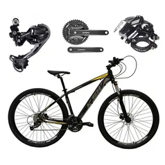 Bicicleta Aro 29 KSW XLT Alumínio Câmbio Traseiro Shimano Deore e Altus 27v | R$2.204