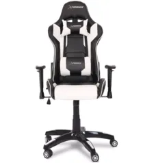 Cadeira Gamer Xperience Ultra Branca, Base Giratória, Braço Ajustável e Sistema de Inclinação Avançado