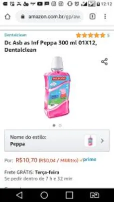 Antisséptico Bucal Dentalclean - Infantil Peppa Pig 300 Ml - R$11