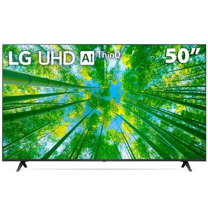 Smart TV 50 4K LG 50UQ801C ThinQ ai Wi-Fi hdr Bluetooth - Preta