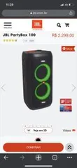 Jbl partybox 100 | R$ 1.862,00