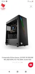 Computador Pichau Gamer, i3-9100F, Radeon RX 580 8GB PowerColor, 8GB DDR4, HD 1TB