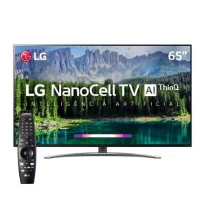 Smart TV LED 65" UHD 4K LG 65SM8600PSA NanoCell, ThinQ AI Inteligência Artificial IoT, IPS, HDR, Dolby Vision, Dolby Atmos