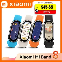 Smartband Xiaomi Mi Band 8 Tela AMOLED 1,62 "