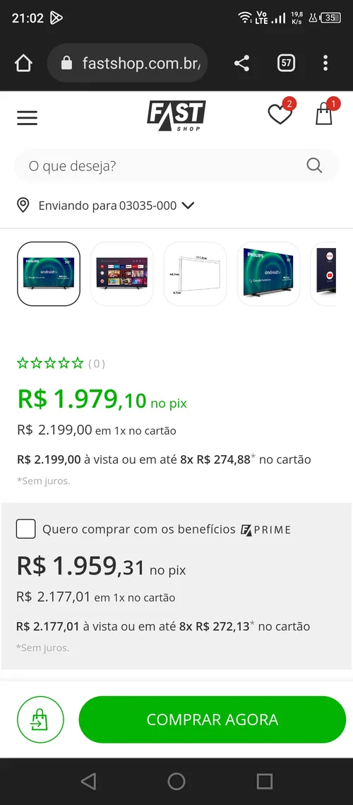 Imagem na descrição da promoção