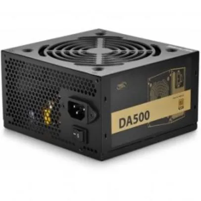 Fonte Deepcool DA500, 500W, 80Plus Bronze, PFC ativo, DP-BZ-DA500N | R$225