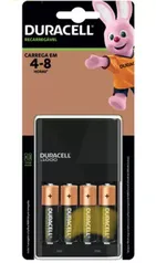 Carregador de Pilhas Recarregáveis AA e AAA - Duracell com 4 Pilhas AA | R$118