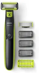 Aparador de pêlos para rosto e corpo, Philips, QP2620/10, Verde/limão/cinza/chumbo R$250