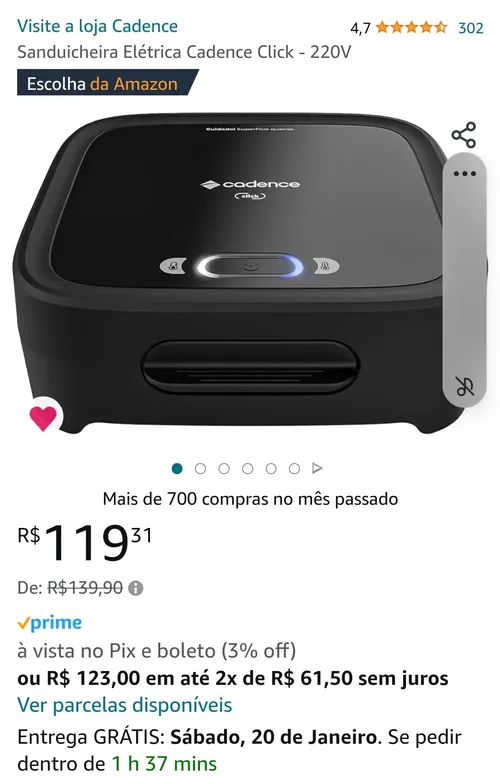 Imagem na descrição da promoção